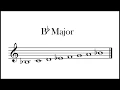 Bb Major Scale