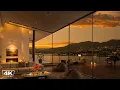 Download Lagu Peaceful Sunset Moment in Cozy Apartment with Smooth Piano Jazz Background Music for Relaxation