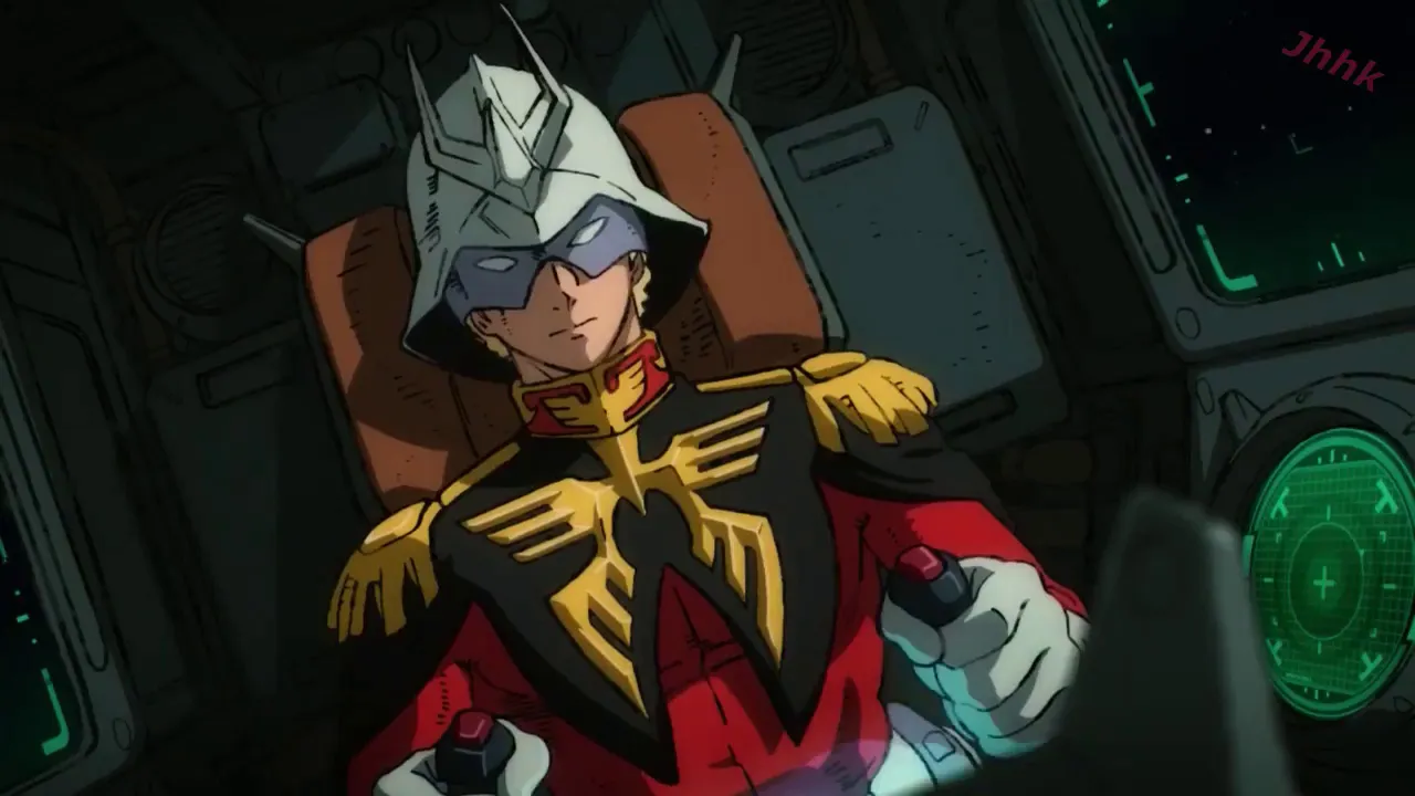 The MS-06S Zaku II Commander Type ( the "Red Comet" Char Aznable)