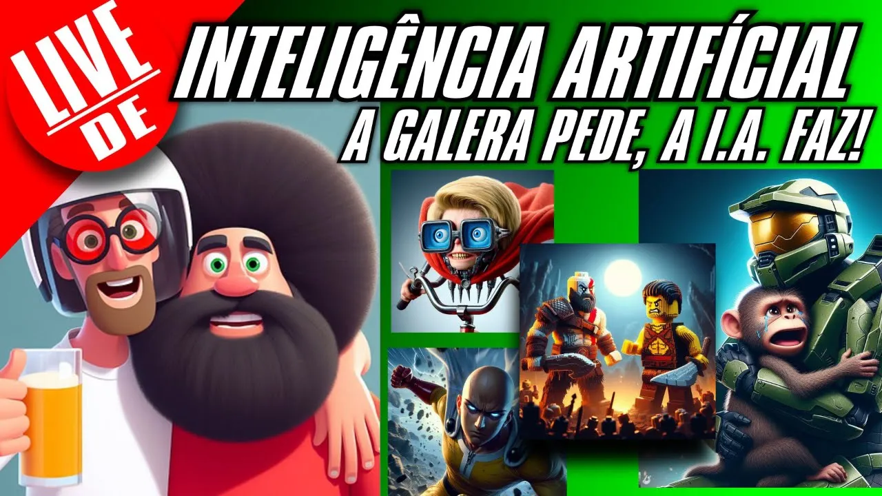 ???? LIVE DE INTELIGÊNCIA ARTIFÍCIAL - A Galera Pede, a I.A. Faz #ia