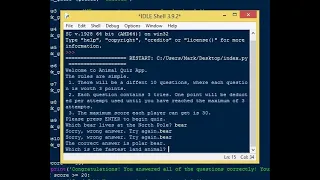 Simple Animal Quiz App using Python