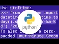 Getting today s date in YYYY-MM-DD in Python