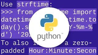 Getting today s date in YYYY-MM-DD in Python