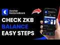 How to Check ZKB Account Balance