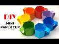 Origami Cup How to Make Paper Cup Out of Paper DIY Mini Paper Tea Cups Paper Coffee Cups