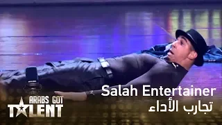                    يبهر لجنة التحكيم بالرقص الإيمائي دندنها