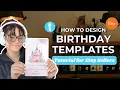 Create Birt ay Invites That Sell Easy Editable Template Tutorial for Etsy Sellers