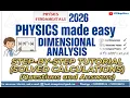 Dimensional Analysis in Physics Made Easy Step-by-Step Tutorial Solved Calculations
