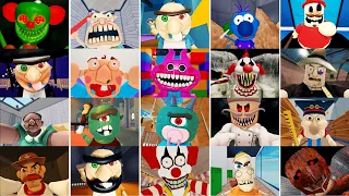 GRUMPY GRAN!,EPIC SCHOOL,BABY BOBBY,PAPA PIZZA,SCHOOL TEAMWORK,EVIL GRANDPA  ALL JUMPSCARE'S
