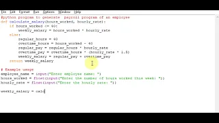 python program to generate payroll program of an employee