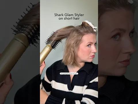 Shark Glam Styler on short hair | Milabu
