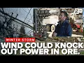PGE talks potential power outages as wind gusts could hit Western Oregon on Christmas Eve
