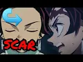 Why does Tanjiro Scar Change