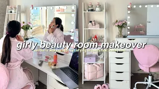 my dream makeup room transformation satisfying organization huge PR haul setting up vanity