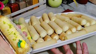 حلويات العيد2026💥رح تندمي اذا مجربتيهش سيقار بكريمة الليمون🍋قنبلة فالبنة🚀