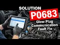 HOW TO FIX P0683 OBD II ERROR CODE - Glow Plug Communication Circuit Fault Fix