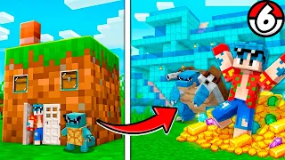¡EVOLUCIONÉ de CASA POBRE a CASA DE MILLONARIO en MINECRAFT! 🏠😎 POKECRAFT Día 6