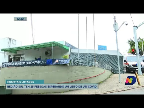 Região Sul tem 25 pacientes esperando por leitos de UTI Covid
