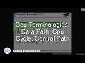 CPU terminlogies Data Path CPU Cycle Control Path Computer Science Lecture Sabaq pk