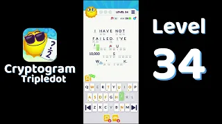 Cryptogram Tripledot Level 34 Answer SolutionGuruji