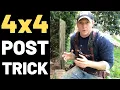 How To Set Pressure Treated 4x4 Wood Posts In Concrete VERY STRONG