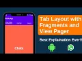 Tab layout in android studio