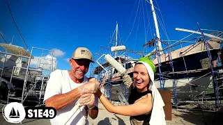 Bluewater Sailing Yacht Refit – Painting a Boat Bottom of our Steel Sailboat Restoration Project
