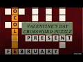 VALENTINE S DAY CROSSWORD PUZZLE