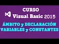 Curso VB NET 2015 - Ambito Declaracion variables y constantes