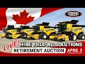 CANADIAN AUCTION Live In-Person Hire Yield Ag Solutions