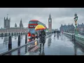 Download Lagu A Rainy London Morning Walk along South Bank from Tower Bridge to Big Ben \u0026 Trafalgar Square | 4K