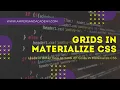 Working with grids in Materialize CSS