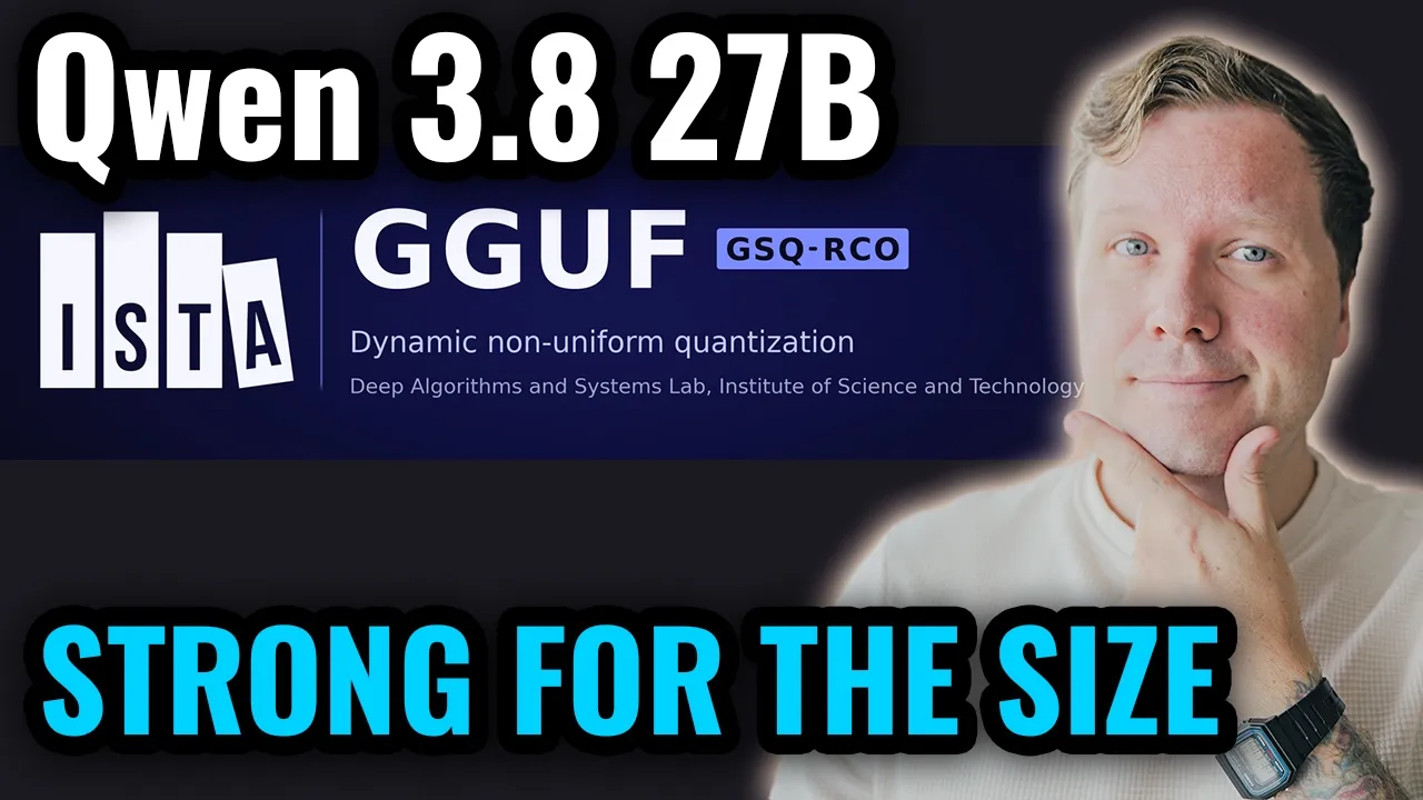 Qwen 3.8 27B GSQ RCO tested - 16GB Local LLM setup: video thumbnail