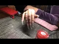 LONG COFFIN NAILS RED COLOR THEME