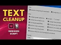InDesign Script Text Cleanup