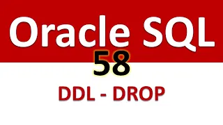Oracle SQL Developer Tutorial For Beginners 58 DDL DROP