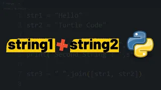 How to concatenate two strings in Python