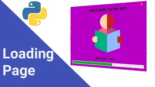 Create Loading Page with Progress Bar GUI in Python Tkinter