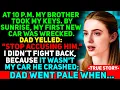 Lagu At 10 P.M., My Brother Took My Keys. By Morning, my New Car Was Wrecked — They Have No Idea that...