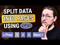 How to Split Data into Pages Using PHP Pagination Tutorial