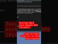 Testing API GPT3 and other with Python