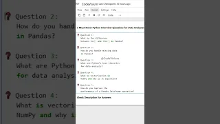 5 Must-Know Python Interview Questions for Data Analysts