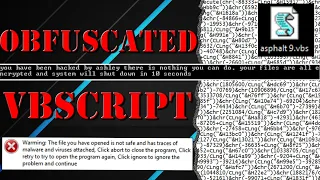 Deobfuscate Malicious VBScript - EARL INFECTED MY MACHINE
