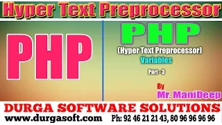 PHP Variables Part 3 by Manideep
