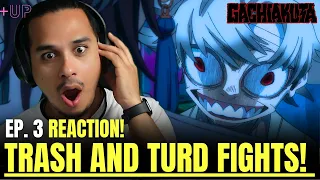 pertempuran luar biasa abad ini reaksi gachiakuta episode 3 