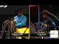Wesley Thorp and Tyler Wade split round 4 team roping with Dustin Egusquiza and Levi Lord