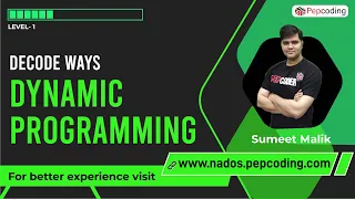 Decode Ways Dynamic Programming Total Ways to Decode a String Count Encodings