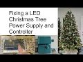 Fixing a LED Christmas Tree Controller using Costco GE 29V Power Supply GT-30V12 GT-DL8-29V