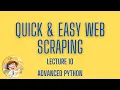 Web Scraping in 30 Minutes Part 1 How to Extract Data from any Website with Python