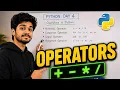 Python Operators in Telugu Python Day 4